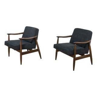 Mid-Century Modern GFM-87 Armchairs by Juliusz Kedziorek for Gościcińskie Furniture, Poland, 1960s, Set of 2 For Sale