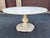 A spectacular faux marble finish pedestal dining table or entry table with balustrade form base. The table is made of...