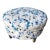 Bassett Round Cotton Ottoman For Sale