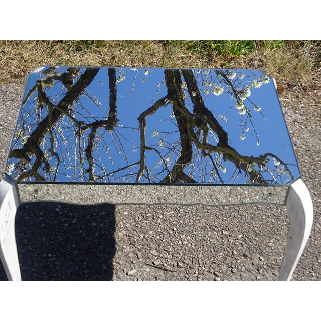 Wooden Coffee Table and Mirror, 1950s For Sale - Image 14 of 18