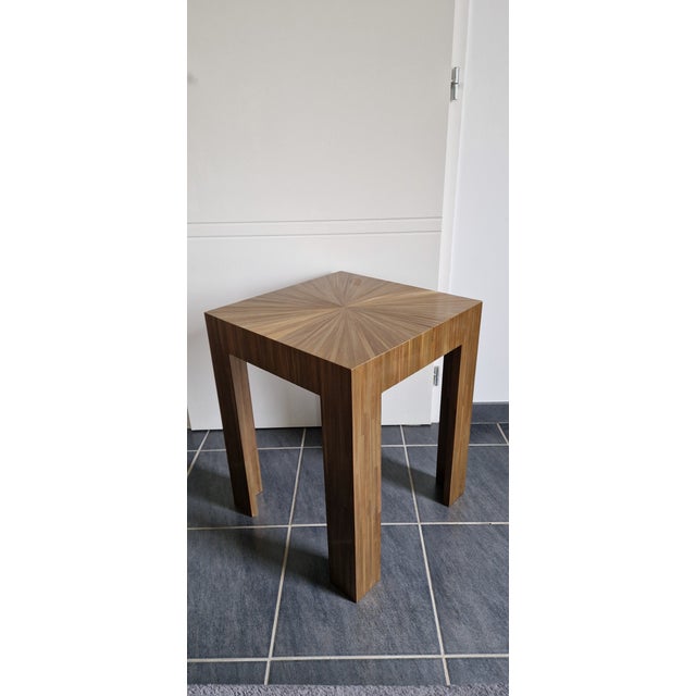Straw Marquetry Coffee Table by Benoît Cazes, 2010s For Sale - Image 18 of 18