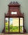 Vintage Eastlake Carved Wood Mantle Mirror For Sale - Image 4 of 17