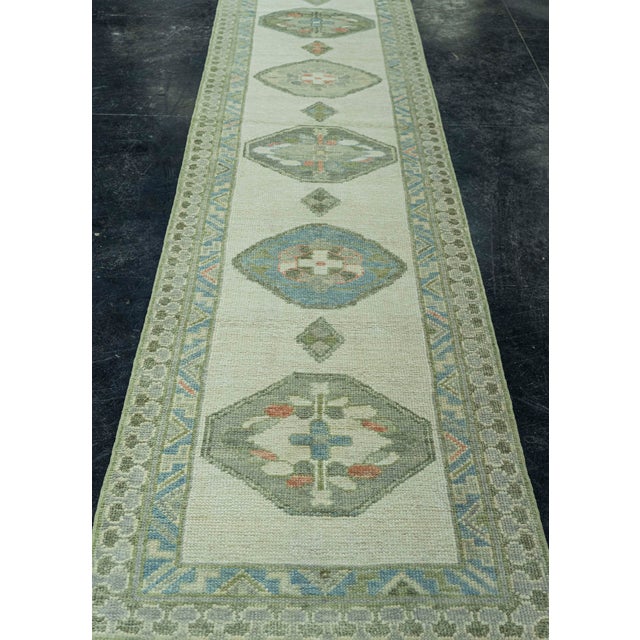Early 21st Century Turkish Oushak Rug 2'8" x 12'5" #19215 For Sale - Image 5 of 8