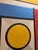 French Artist Patrice Bertin Geometric Composition Framed Oil on Canvas Signed For Sale - Image 9 of 10