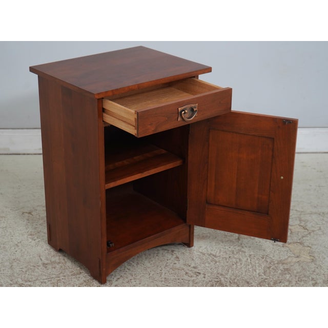 Mission Stickley Mission Cherry Harvey Ellis Nightstand For Sale - Image 3 of 18