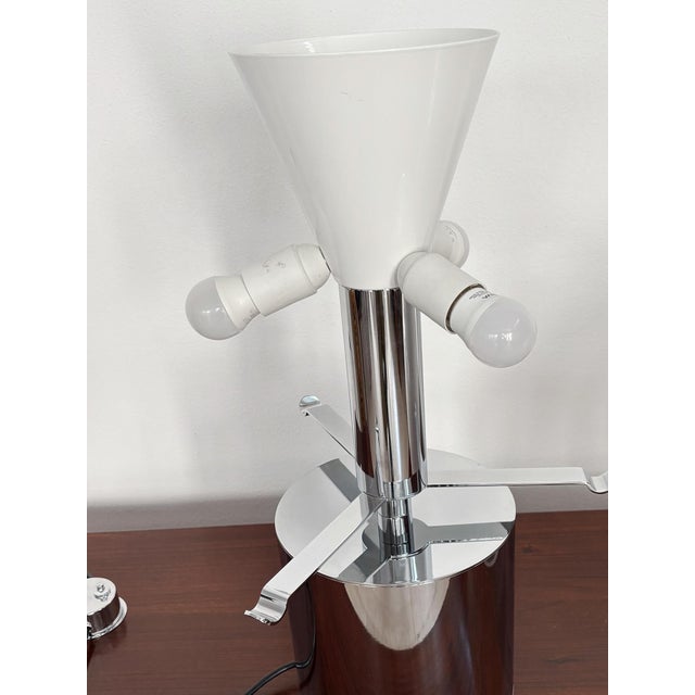 Metal Vintage Italian Porcino Table Lamps by Luigi Caccia Dominioni for Azucena, Italy, 1960s, Set of 2 For Sale - Image 7 of 17