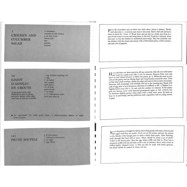 White "First Slice Your Cook-Book the Three Tier Menu Guide" 1965 Boxer, Arabella For Sale - Image 8 of 10