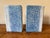Pair of Faux Book Themed Book Ends, Blue & White Hand Painted Ceramic, Heavy For Sale - Image 4 of 8