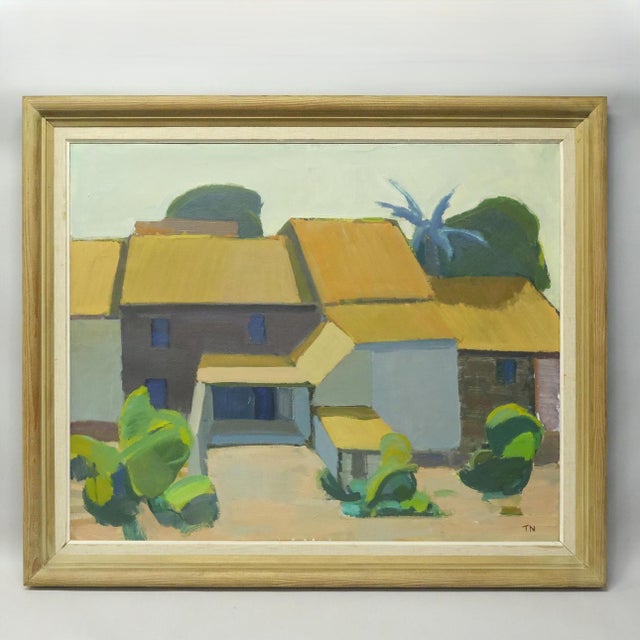 Tage Nilsson, Spanish House, 1960s, Oil on Canvas, Framed For Sale - Image 13 of 13
