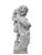 Victorian Vintage Garden Cherub Statue Holding Floral Garland For Sale - Image 3 of 8