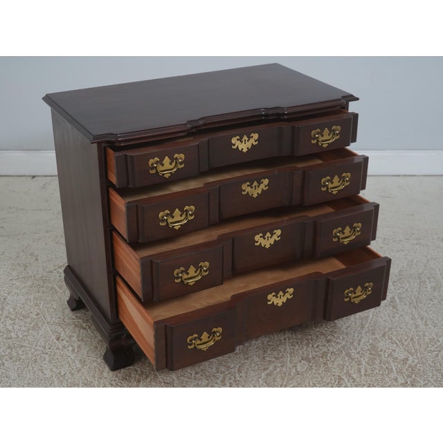 Traditional Ethan Allen Cherry Block Front Bachelor's Chest For Sale - Image 3 of 18