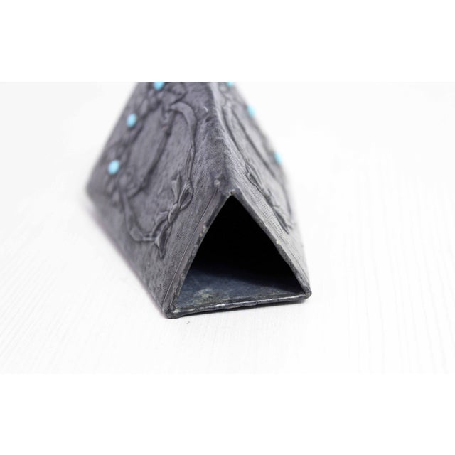 Art Nouveau Pewter Vase from G. Penot, France, 1930s For Sale - Image 3 of 11