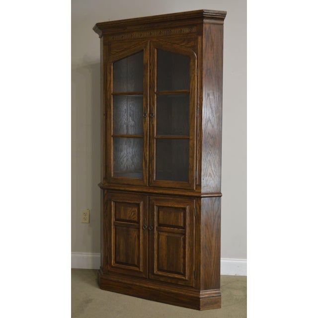 Ethan Allen Royal Charter Oak Corner Chairish