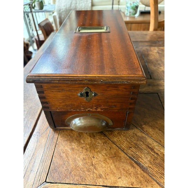 This counter-top cash till is believed to be from the late 1800’s. These cash boxes were commonly used as a...