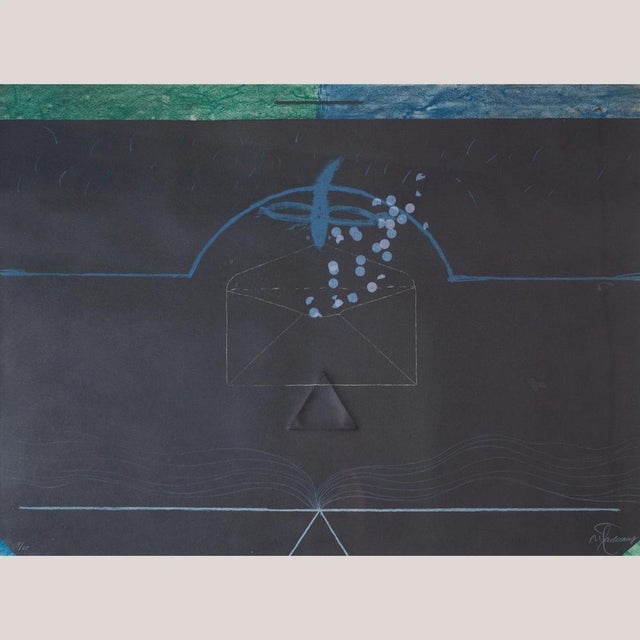Unknown, Abstract Geometric Compositions, 1980s, Silk-Screen, Set of 2 For Sale - Image 3 of 14