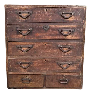 Japanese Meiji Tansu Drawer Cabinet, 1890s