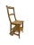 Late 19th Century Metamorphic Wooden Folding Library Stepladder Chair, 1890s For Sale - Image 5 of 18