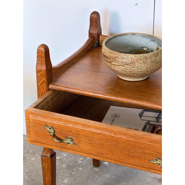 Mid-Century Modern Mid-Century Modern Oak Nightstands by Henning Kjærnulf, Denmark, 1960s, Set of 2 For Sale - Image 3 of 9