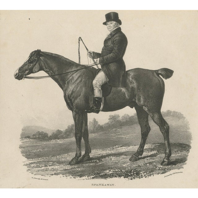 Maxim Gauci, Spankaway, Celebrated British Racehorse, Lithograph, 1840 For Sale - Image 4 of 10