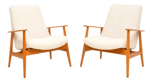 Vintage Danish Lounge Chairs, 1950s, Set of 2