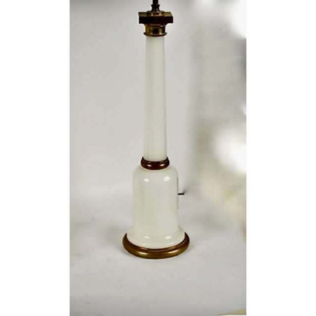 French Opaline Lamps of this form date to the early to mid-Deco period, with the form remaining very desirable into the...