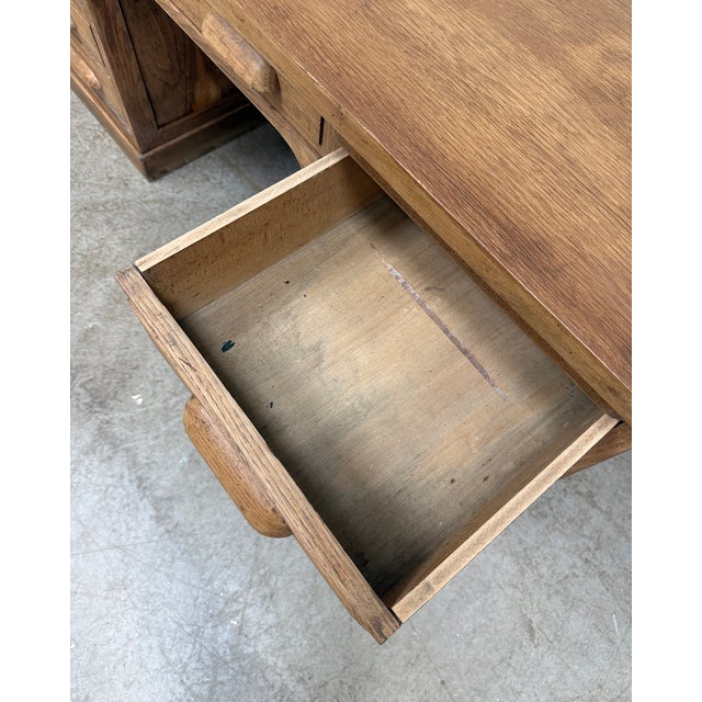 Vintage Oak Ministers Desk, 1930s For Sale - Image 14 of 15