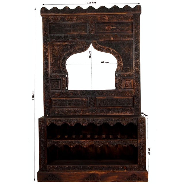 Vintage Hand Carved Wooden Hall Console Tables, 1990s For Sale - Image 14 of 18