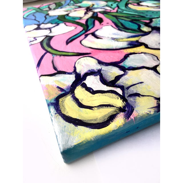 Contemporary Abstract Floral Original Painting by Valeriya Serova For Sale - Image 11 of 15