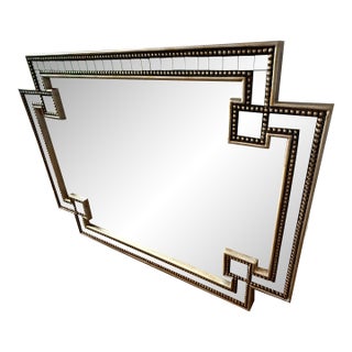John-Richard Collection Mosaic Mirror – Gold & Silver Leaf For Sale