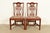 Henredon Georgian Carved Mahogany Side Chairs or Dining Chairs, Pair For Sale - Image 15 of 15