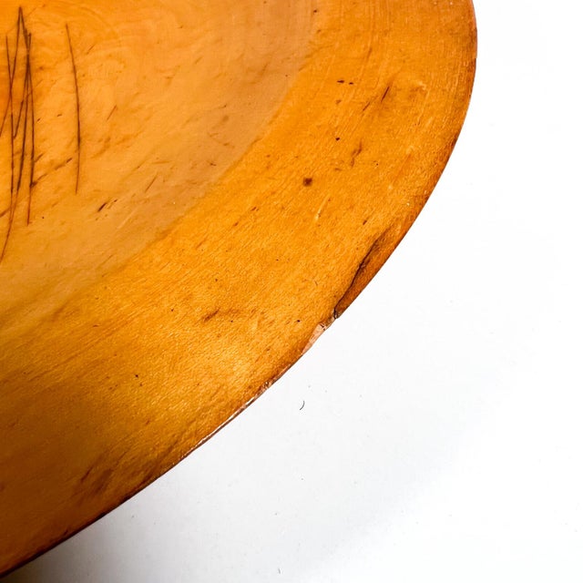 1940s 1940s Modern Large Maple Wood Plate Paul McCobb Russel Wright Era For Sale - Image 5 of 8