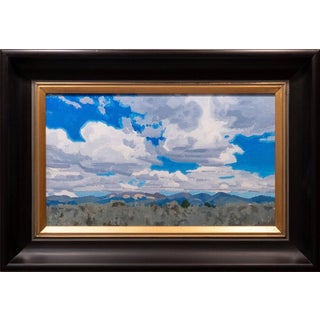 Where the Light Breaks Study by Michael Magrin | Oil on Mounted Linen Mountain Landscape For Sale