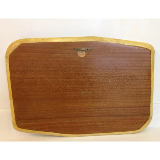Paper Mid-Century Italian Lacquered Parchment Wall Plaque For Sale - Image 7 of 8