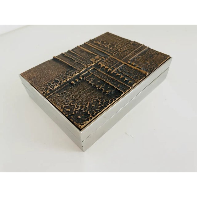 1960s Spanish Jose Luis Sanchez Sculptural Bronze Box For Sale In Miami - Image 6 of 9