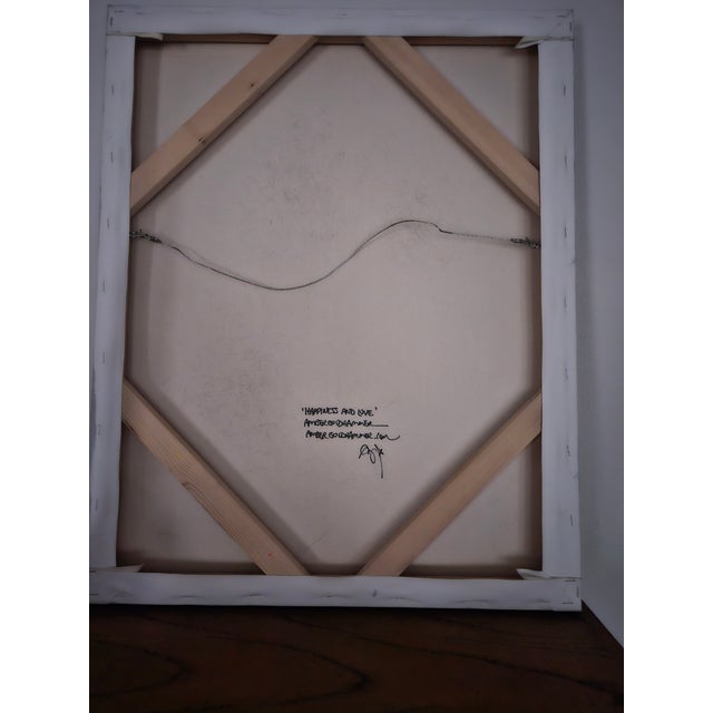 2020s "Happiness and Love" Contemporary, Original Painting by Amber Goldhammer For Sale - Image 5 of 5