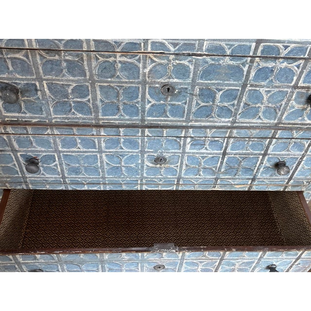 Antique Italian Chest of Drawers in Painted Walnut For Sale - Image 6 of 18