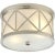 Montpelier Small Flush Mount in Polished Nickel with Frosted Glass Designer: Suzanne Kasler Mounting: Flush Shade Detail:...