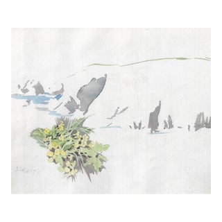 Ivy Attwell Channel Islands Botanical Watercolor For Sale