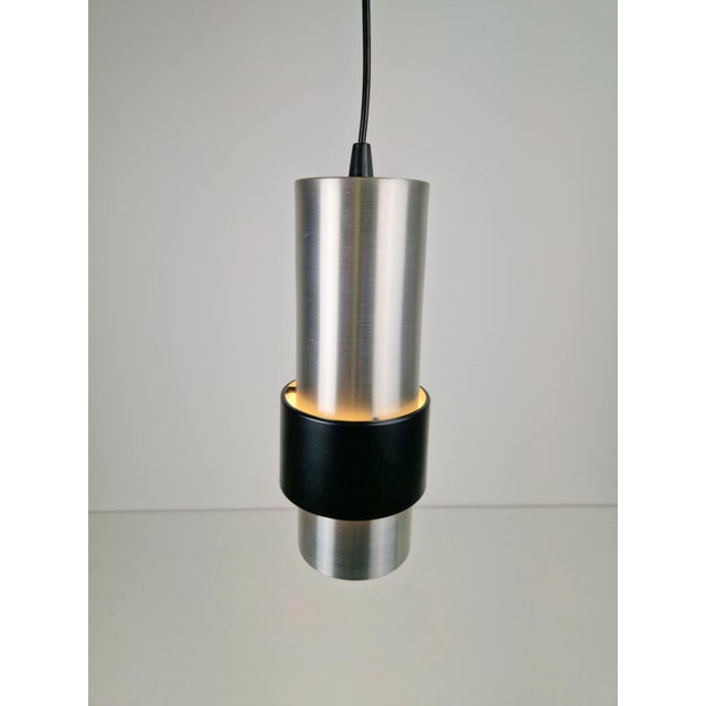 1970s Tout Rond Tout Droit Pendant Model B-1198 Silver by Nico Kooy for Raak Amsterdam, 1970, Set of 3 For Sale - Image 5 of 8