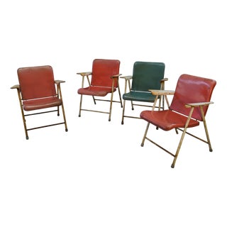 Folding Chairs by Russel Wright, 1960s, Set of 4 For Sale