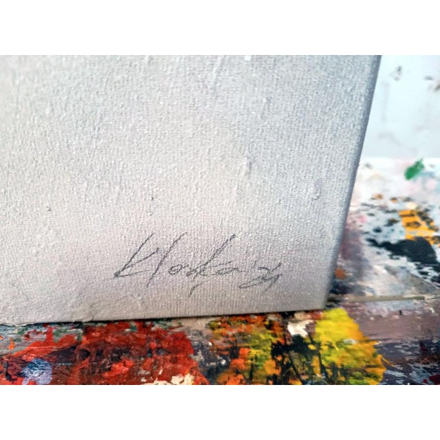 Early 21st Century Ovidiu Kloska, Imperfect Oneiric Vase with Night Flowers, Acrylic on Canvas For Sale - Image 5 of 10