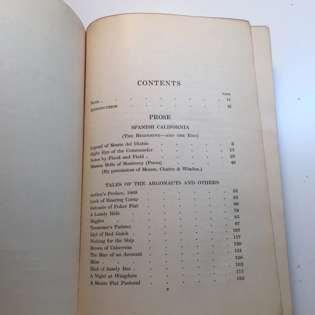 Traditional 1915 Bret Harte's Stories & Poems Leather Book For Sale - Image 3 of 8