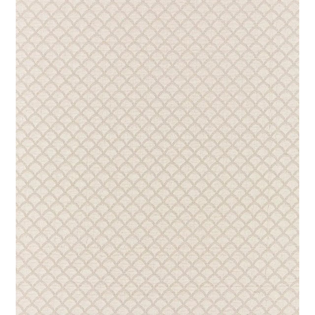 The House of Scalamandré Scallop Weave Fabric, Oyster For Sale