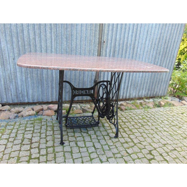 Stone Antique Art Nouveau Marble Table For Sale - Image 7 of 7