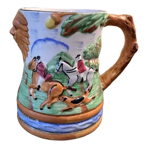 Arthur Wood Mug Fox Hunting Scene Made in England Vintage