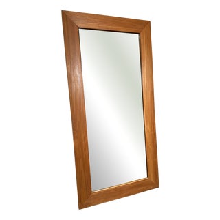 Vintage Teak Frame Mirror For Sale