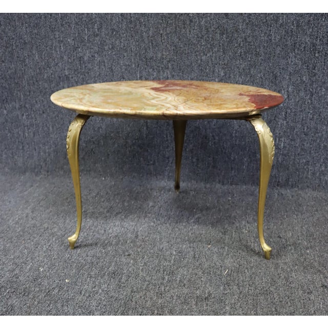 Metal Onyx & Metal Coffee Table For Sale - Image 7 of 7