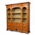 Neoclassical 1970s Italian Neoclassical Style Fruitwood Library Bookcase Cabinet 3 Pcs. For Sale - Image 3 of 7