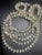 Mid-Century Modern 1950s Long Fluted Necklace Features Transparent, Mold-Pressed Glass Bellflower in Jablonec Nad Nisou (Gablonz) Czechoslovakia For Sale - Image 3 of 8
