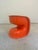 Multifunctional Children's Chair in Orange by Johannes Foersom & Peter Hiort Lorenzen for Cado For Sale - Image 9 of 11